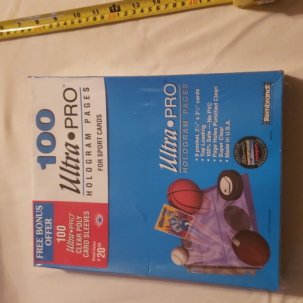 (100) Ultra Pro Hologram Pages + Bonus (10) Mini Top Loaders